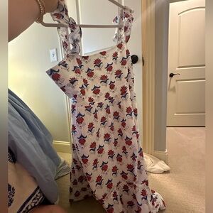 J. CREW RUFFLE MAXI DRESS